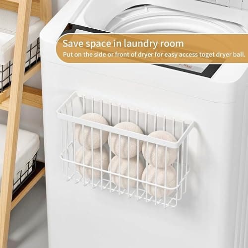 Moryimi Magnetic Dryer Ball Holder for Laundry Room Organization and Storage, Magnetic Lint Bin for Laundry Room, Iron Dryer Ball Container for Laundry Room Storage (No Balls) thumbnail 5