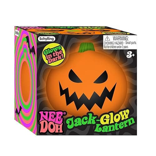Schylling Needoh Jack Lantern Glow in The Dark Pumpkin Faces Assorted - Image 1