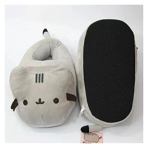 Cartoon Covered Slippers Warm Winter Slides Soft Plush Doll Indoor Cute Anime Bedroom Shoes Home Use EU38-42 thumbnail 6