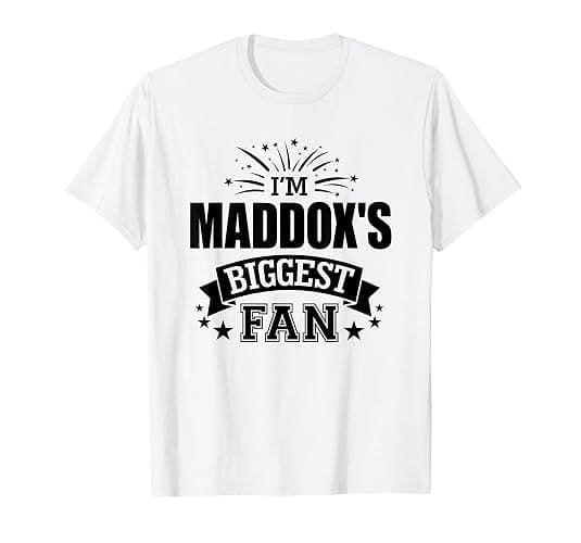 I'm Maddox's Biggest Fan Love Maddox #1 Sports T-Shirt - Image 1