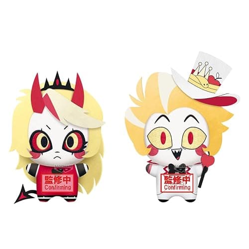 Banpresto - Hazbin Hotel - vol. 4 Charlie Morningstar (Battle Version) & Lucifer Morningstar Chibigurumi Plush - Image 1