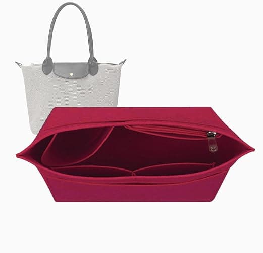 purse organizer for longchamp large Le Pliage bag organizers insert 1028red-L - Image 1