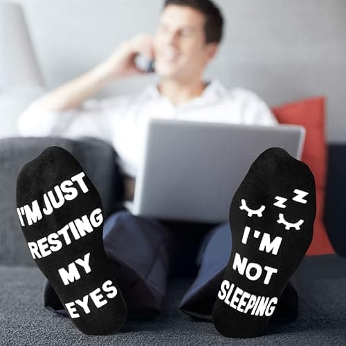 FilmHOO Stocking Stuffers for Men Him Birthday Gifts for Men Fathers Day Dad Christmas Gifts for Dad Valentines Funny Socks thumbnail 2