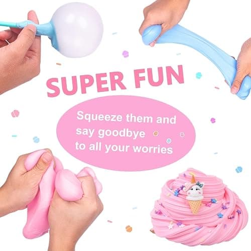 45 Pack Butter Slime Kit for Kids, Holiday Making Bulk Scented Slime Charms Party Favor, DIY Putty Toys, Soft & Non-Sticky, Stress Relief Toy for Girls and Boys Age 4-12, Birthday Basket Filler thumbnail 8