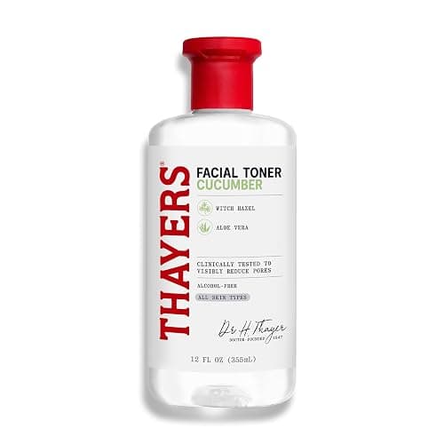 THAYERS Alcohol-Free, Hydrating Cucumber Witch Hazel Facial Toner with Aloe Vera Formula, Vegan, Dermatologist Tested and Recommended, 12 Oz (Packaging May Vary) - Image 1