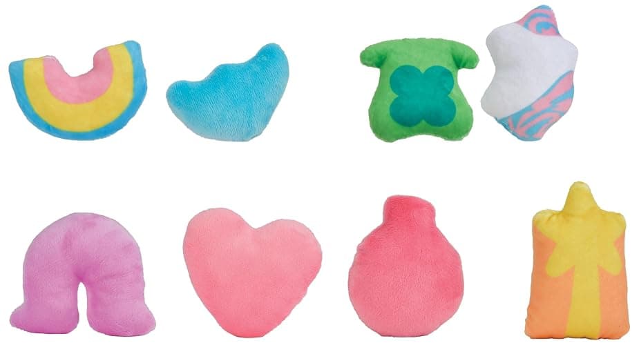 iscream Lucky Charms Cereal 14" x 10" Pillow Set with 8 Plushie Marshmallow Charm Mini Pillows thumbnail 5
