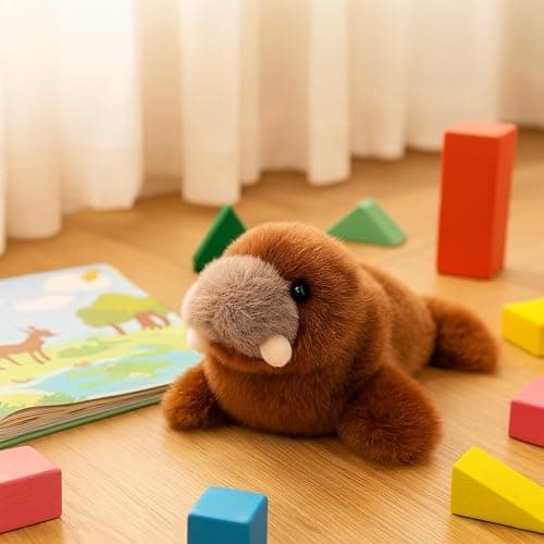 Mushymallow Adorable Walrus Stuffed Animal Soft Plush Birthday Gift for Kid | Cute Plush Toy Pocket-Sized Stuffed Walrus for Boys Girls Adults Christmas Birthday Gifts Desk Decor Magnetic Fridge Magnet thumbnail 2