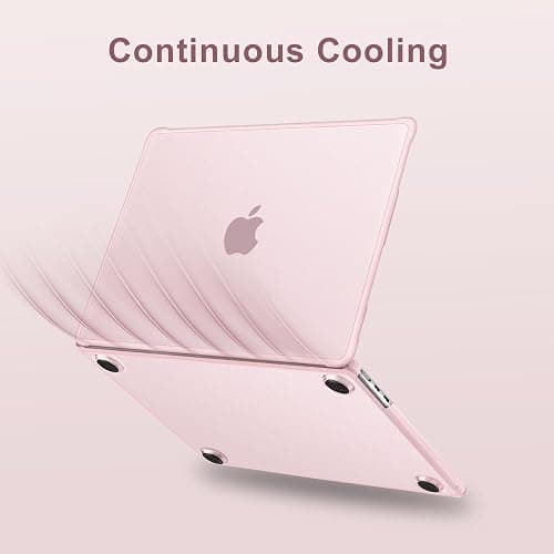 MOSISO Compatible with MacBook Air 13 inch Case M5 M4 M3 M2 2026-2022 | Hard Case&Keyboard Skin&Screen Film&Type C with TPU Bumper for MacBook Air 13.6, A3449 A3240 A3113 A2681, Pink thumbnail 9