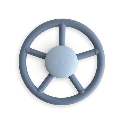 mushie Wheel Suction Spinner Toy | Toddler Sensory Toys for Bath & Play - Image 1