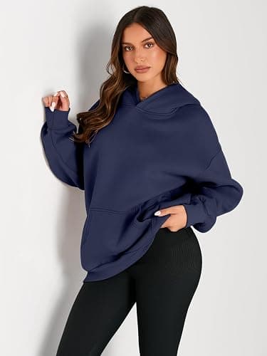 Trendy Queen Womens Oversized Hoodies Fleece Sweatshirts Fall Fashion Pullover Sweaters Winter Clothes thumbnail 2