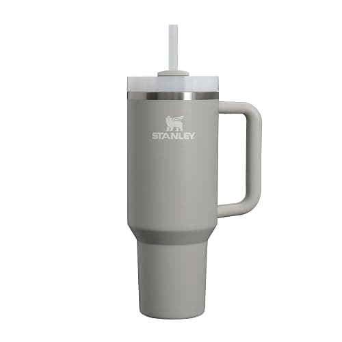 STANLEY 1913 Quencher H2.0 FlowState Mug Isotherme avec Paille 1.2L - Froid Pendant 11 Heures - Glacé Pendant 48 Heures - Thermos Lavable au Lave-Vaisselle - Gourde Inox Sans BPA - Ash - Image 1