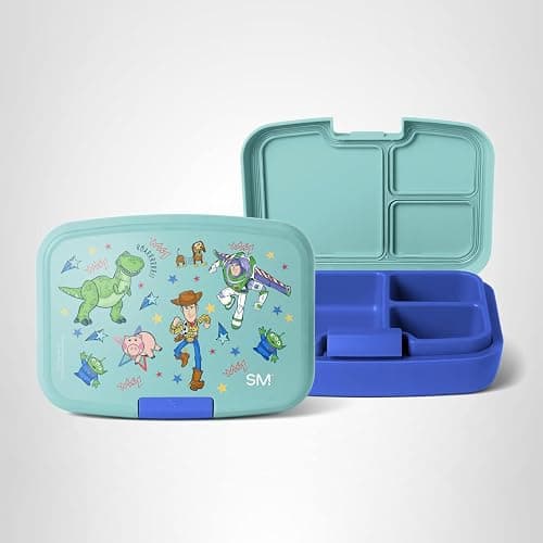Simple Modern Disney Porter Bento Lunch Box | BPA Free, Leak-Resistant, Dishwasher Safe | Lunch Container for Girls, Boys, Toddlers, Kids | 3 Compartments, Buzz and Woody Adventures thumbnail 7