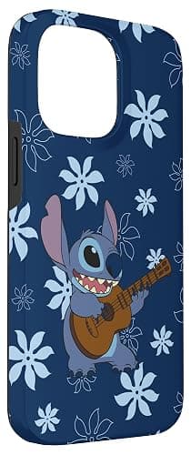 Disney Lilo & Stitch Floral Guitar Stitch Case for iPhone 14 Pro Max thumbnail 3