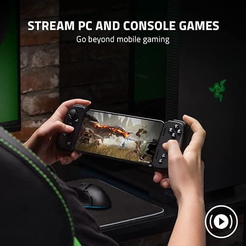 Razer Kishi V2 Mobile Gaming Controller for iPhone (Lightning): Console Quality Controls - Universal Fit w/ Extendable Bridge - Stream PC, Xbox, PlayStation Games - Customizable Triggers - Ergonomic thumbnail 4