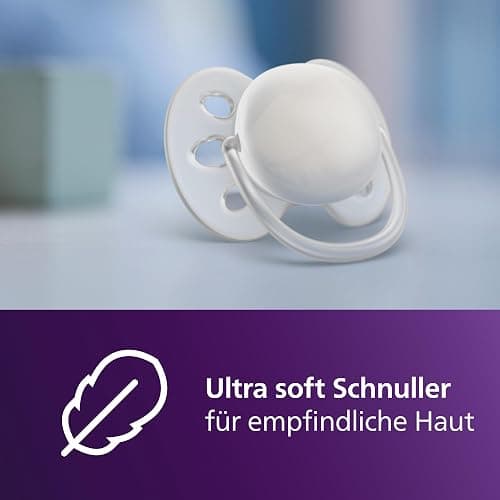 Philips AVENT Babyflaschen mit AirFree Ventil, Geschenkset für Neugeborene – 4 Babyflaschen, ultra soft Schnuller und Flaschenbürste, Babys von 0–12 Monaten und älter (Modell SCD657/11) thumbnail 9