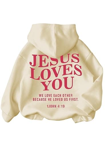 RoseSeek Girl's Letter Graphic Hoodies Long Sleeve Pullover Cute Clothes | Baggy Sweatshirt, Preppy Hoodies for Teen Girls Size 10-12, Trendy Cute Hoodies - Image 1