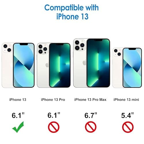 JETech Case for iPhone 13 6.1-Inch, Non-Yellowing Shockproof Phone Bumper Cover, Scratch-Resistant and Anti-Fingerprint Matte Back (Frosted Clear) thumbnail 2