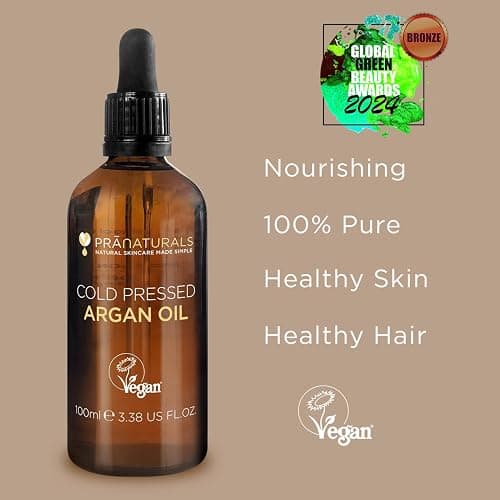PraNaturals Aceite de Argán Marroquí 100% Puro y Natural para Cara y Cuerpo - Rico en Vitamina E para una Piel, Cabello y Uñas Saludables - Sin Parabenos o SLS – Vegano y Libre de Crueldad thumbnail 3
