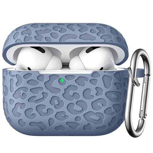 DGege Fashion Engraving Leopard Case Compatible for Airpods Pro 2 Case Cover 2022/Airpod Pro Case Cover,Soft Silicone for Airpods Pro 2nd Generation Case,Front LED Visible - Image 1