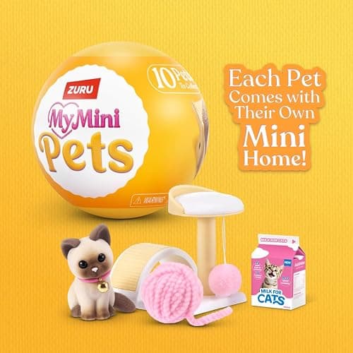 My Mini Pet Series 1 by ZURU – Collectible Mystery Capsule with Miniature Pet, Home, & Accessories, UNbox Adorable Critters & Playscape for Girls & Collectors. thumbnail 5