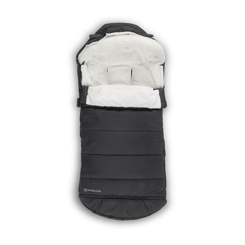 UPPAbaby CozyGanoosh 2-in-1 Seasonal Footmuff - Easily Attaches to UPPAbaby Strollers and RumbleSeat – Versatile, Ultra-Plush Zip-Out Liner for Cold Weather – Jake (Charcoal) - Image 1