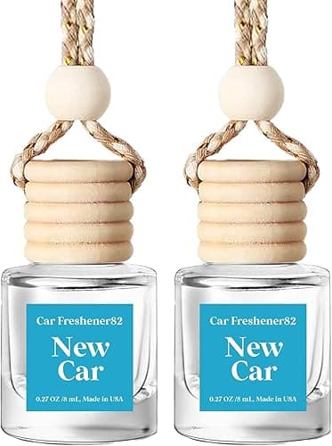 HoogaLife Car Air Freshener Diffuser 2 Pack Hanging Air Freshener - New Car Fragrance Oil Air Diffuser for Car, 45+ Days Long Lasting Fragrance Made in USA (N82) - Image 1