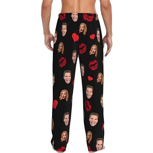 Personalized Pajamas Pants For Men Custom Funny Pajama Pants Pajama Bottoms Sleepwear With Photo Face Text thumbnail 3