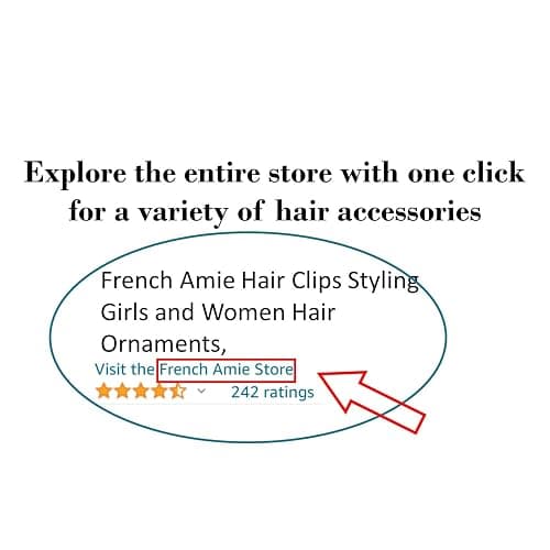 French Amie Oval Mini Silver Grey Onyx Tokyo Ivory Set of 3 Handmade Celluloid Hair Clip Barrette for Girls (2.5 inch) thumbnail 8