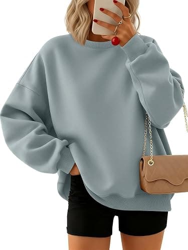 Trendy Queen Sweatshirts for Women Hoodies Oversized Crewneck Tops Sweaters Comfy Fall Winter Outfits Clothes 2025 Fashion - Image 1