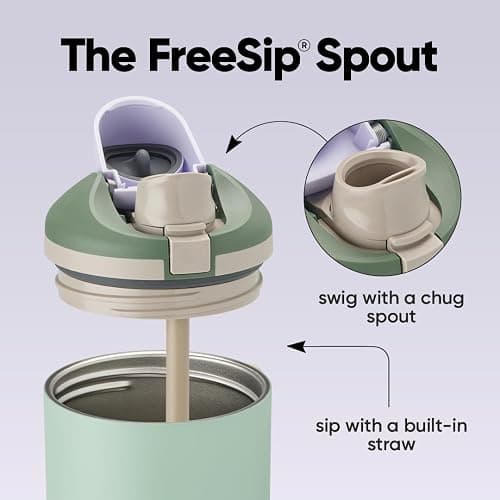 Owala FreeSip Tumbler - Stainless Steel - 40-oz. - Green (Eucalyptus) thumbnail 3