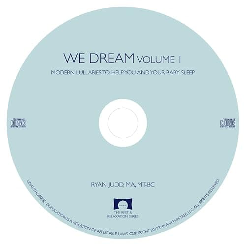 2-Disc Lullaby CD Set - We Dream: Volumes 1 and 2 - Helps You and Your Baby Fall Asleep - Soothing Music with White Noise thumbnail 5