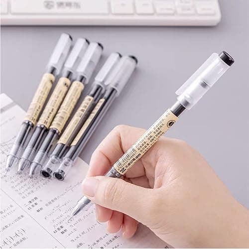Penagic Japanese Ink Pen, 0.35 mm Fine Point, Black Gel, Extra Fine Tip, Korean School Stationery Supplies thumbnail 2