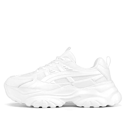 Women's Road Running Shoes Non Slip Ladies Walking Fashion Athletic Chunky Sneakers Work Gym Comfort Lightweight Mesh Soft Sole thumbnail 3