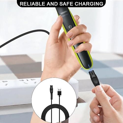 Azlanway 5 V USB-Ladekabel für Philips Norelco One Blade QP1924 QP2734 QP2724 QP2824 QP2834 S3243 MG5910 360 Series 2400 QP1424 X3001 MG5910 MG7910, USB-Netzkabel für Rasierer thumbnail 3