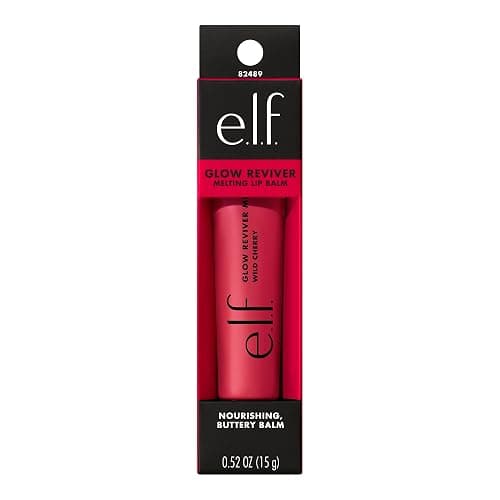 e.l.f. Glow Reviver Melting Lip Balm, Hydrating Tinted Lip Balm For A Glossy Finish & Soft, Supple Lips, Vegan & Cruelty-Free, Wild Cherry thumbnail 9