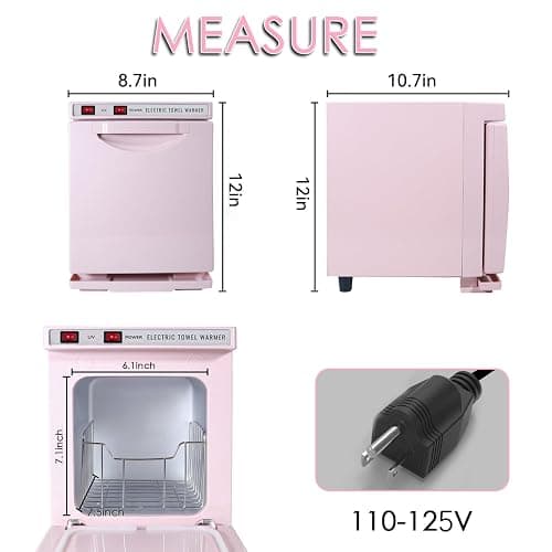 HYTOBP Hot Towel Warmer for Spa, 5.5L Thermostatic Towel Heater, 2-in-1 Professional Mini Towel Warmer, Beauty Salon and Spa Towel Warmers for Facial.(5.5L-Pink) thumbnail 5