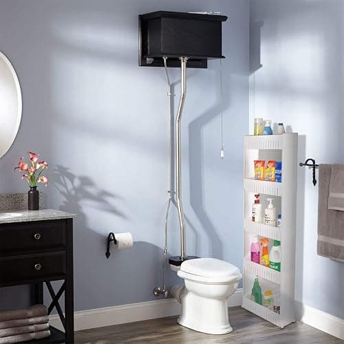 Home-Man Laundry Room Organizer, Mobile Shelving Unit Organizer with 5 Large Storage Baskets, Gap Storage Slim Slide Out Pantry Storage Rack for Narrow Spaces thumbnail 6