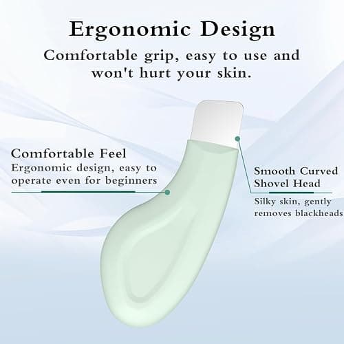 Sookga Blackhead Remover Tool, Silicone Face Scraper for Deep Cleansing, Skin Scrubber Face Spatula, Nose Blackhead Remover, Skin Care Tool for Men and Women (Green) thumbnail 2
