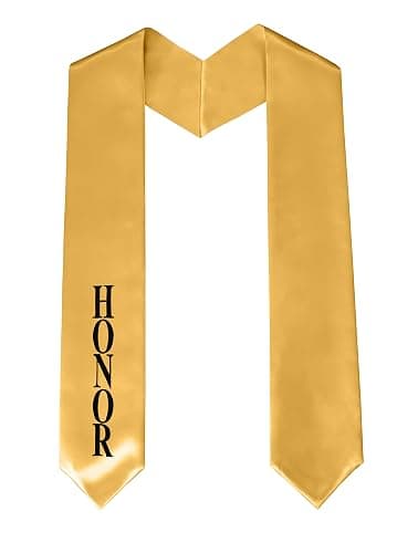 Herrenbek Graduation Stole 60 Inch Polyester Satin Solid Color Sash | Solid Color Graduation Stole,Polyester Satin,60 In Long,4.8 In Bottom Width,Pointed Ends,for School and Church Ceremonies - Image 1