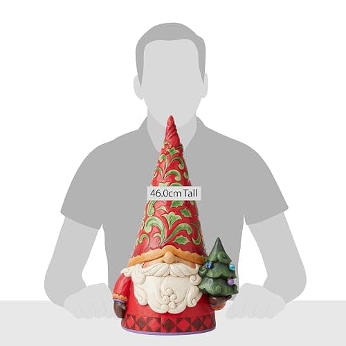 Enesco Jim Shore Heartwood Creek Christmas Gnome Indoor or Outdoor Statue Figurine, 20.25 Inch, Multicolor thumbnail 4
