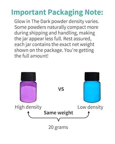 Luckymica Glow in The Dark Pigment Powder 12 Colors, Epoxy Resin Dye Luminous Pigments 20g/0.71oz Each Bottle for DIY, Crafts, Nail Art, Acrylic Paint, Halloween or Christmas Decoration thumbnail 6