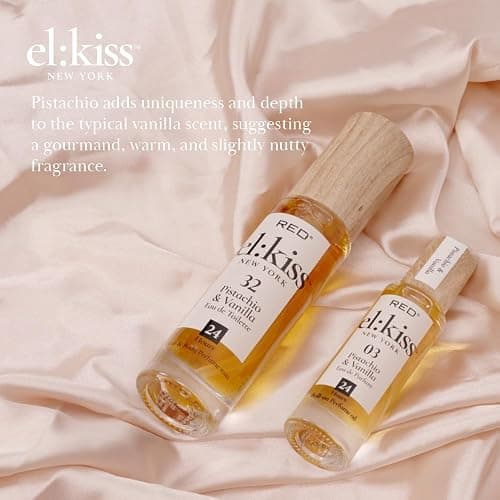 EL:KISS Hair Perfume & Body Mist, Pistachio & Vanilla Inspired by SDJ 62, Eau de Toilette 30mL (1.01 Fl Oz), Hydrating & Long-Lasting, Alcohol & Mineral Oil-Free, Jojoba/Argan Oil & Aloe Vera thumbnail 5