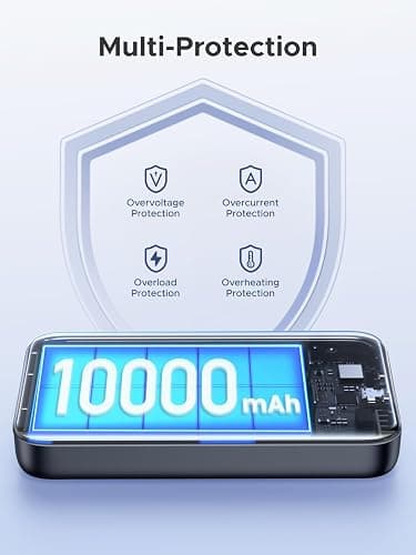 UGREEN Nexode Magnetic Wireless Power Bank Fast Charging, 10000mAh MagSafe-Compatible Portable Charger PD 20W USB-C Battery Pack Compatible with iPhone Air/17/16/15/14/13/12 Plus/Pro/Pro Max/Mini thumbnail 6