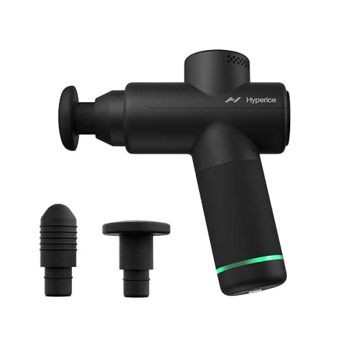 Hyperice Hypervolt Go 2 - Black - Featuring Quiet Glide Technology - Handheld Percussion Massage Gun - 3 Speeds, 2 Interchangeable Heads - Helps Relieve Sore Muscles and Stiffness - FSA-HSA Eligible - Image 1