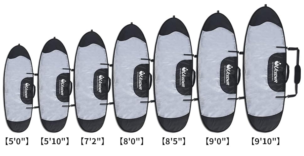 UCEDER Surfboard Cover and Surfboard Storage Bag for Outdoor Travel,5'0"-9'10" Surfboard Bag,Maximum Protection for Your Surfboard thumbnail 8