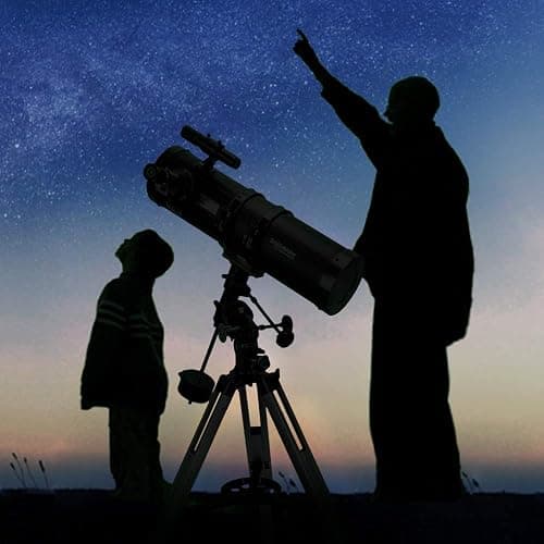 Telescope 130EQ Newtonian Reflector Telescopes for Adults, Professional Telescopes for Adults Astronomy, Comes with 1.5X Barlow Lens Smartphone Adapter & 13% T Moon Filter thumbnail 5