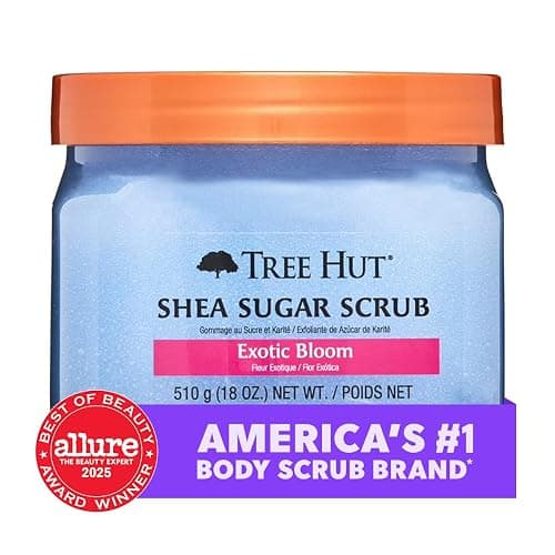 Tree Hut Exotic Bloom Shea Sugar Scrub | Exfoliating Body Scrub Removes Dead, Dry Skin for a Soft & Hydrated Feel | Nourishing Essential Body Care | 18 fl oz. thumbnail 2