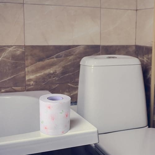Beavorty Flower Printed Toilet Paper Rolls 4pcs Decorative Pink Bath Tissue for Home Travel Household Use thumbnail 6