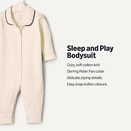 Amazon Essentials x Sofia Grainge Unisex Babies' Footless Sleepsuit, Pack of 2 thumbnail 2
