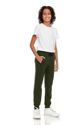 PURE CHAMP 3Pk Boys Sweatpants Fleece Athletic Workout Kids Clothes Boys Joggers with Zipper Pocket and Drawstring Size 4-20 thumbnail 2